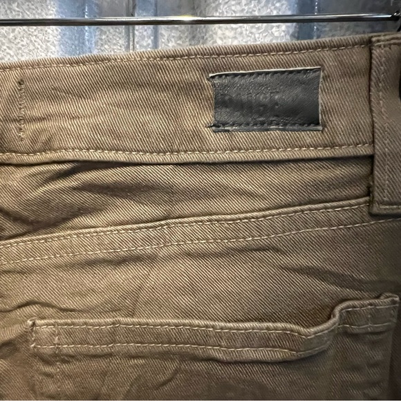 PAIGE HOXTON ULTRA SKINNY JEANS with ankle zippers in brown beige women’s 28 - Picture 6 of 13